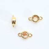 バースストーン 11月 トパーズカラー  / 1個 /14KGF / ジルコニア / 6.9×4.0ｍｍ