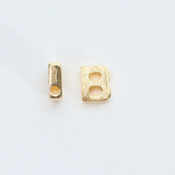 アルファベットB /1個 / SV925+14KGF / 4.9 x 6.1mm