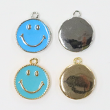 スマイルターイコズ / シルバーカラー / 6個 / 真鍮 / 12.0 x 14.3mm