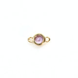 バースストーン 2月アメジストカラー/ 1個 / 14KGF /  ジルコニア / 6.9×4.0ｍｍ