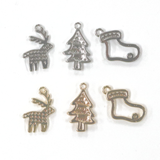 ジェムソックス　シルバーカラー / 3個 / 真鍮 / 12.7 x 10.8mm