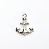 アンカー / シルバーカラー / 4個/真鍮 / 14.7x17.6mm