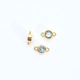 バースストーン 3月アクアマリンカラー / 1個 / 14KGF / ジルコニア / 6.9×4.0ｍｍ