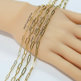 サージカルステンレスチェーン  / ゴールドカラー/ (SUS316L) / 1m /