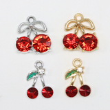 ビッグチェリー / ゴールドカラー / 2個 / 真鍮 / 15.7 x 17.1mm