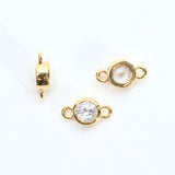 バースストーン 4月ダイヤカラー / 1個 /14KGF / ジルコニア / 6.9×4.0ｍｍ