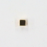 スクエアビーズ / ゴールドカラー / 5個 / 真鍮 / 4.2 x 4.2mm