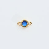 バースストーン 9月 サファイヤカラー  / 1個 / 14KGF / ジルコニア / 6.9×4.0ｍｍ