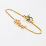 ラブ / ゴールドカラー / 4個 / 24.5 x 11.7mm