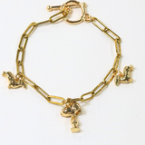 ビーグル / ゴールドカラー / 5個 / 真鍮 / 11.7 x 19.8mm