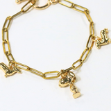 ウィンナードッグ / ゴールドカラー / 5個 / 真鍮 / 16.1 x 9.8mm