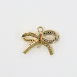 リボンタイ / ゴールドカラー / 5個 / 真鍮 / 20.3mm x 15.5mm