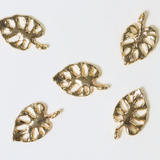 モンステラ / ゴールドカラー / 3個 / 真鍮 / 12.1 x 19.8mm