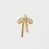 リボンスキニー / ゴールドカラー / 2個 / 真鍮 / 13.1 x 19.1mm