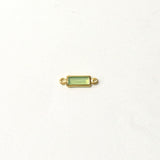 ムーンストーンスクエアコネクト ミントグリーン / 1個 / 14KGF / 12.3×3.5mm