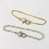 クローバーカラビナ　シルバー / 1個 / 真鍮 / 17.9 x 10.1mm