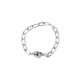 ラウンドマグネットクラスプ / 1個 / SV925 / 12.0×8.2mm