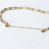 マグネットクラスプ チェーン付 / 1個 / gold plated / 6×70ｍｍ