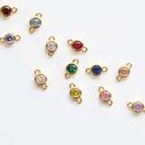 バースストーン 3月アクアマリンカラー / 1個 / 14KGF / ジルコニア / 6.9×4.0ｍｍ