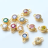 バースストーン 3月アクアマリンカラー / 1個 / 14KGF / ジルコニア / 6.9×4.0ｍｍ