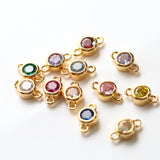 バースストーン 1月ガーネットカラー / 1個 / 14KGF / ジルコニア / 6.9×4.0ｍｍ