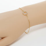 リングダイヤモンドコネクトゴールドカラー / 2個 / 真鍮 /14.8mm x 10.3mm