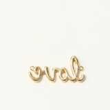 ラブ / ゴールドカラー / 4個 / 24.5 x 11.7mm