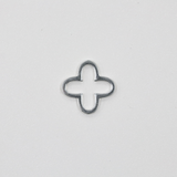 オープンクローバー/3個/SV925/10.0mm x 10.0mm