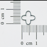 オープンクローバー/3個/SV925/10.0mm x 10.0mm