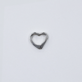 オープンハート/2個/SV925/7.4mm x 7.5mm
