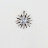 サンシャイン / シルバーカラー / 3個 / 真鍮 / 13.9 x 16.2mm