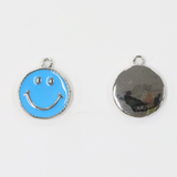 スマイルターイコズ / シルバーカラー / 6個 / 真鍮 / 12.0 x 14.3mm