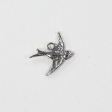 スワロー / シルバーカラー / 5個 / 真鍮 / 16.5 x 11.4mm