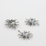 サンシャイン / シルバーカラー / 3個 / 真鍮 / 13.9 x 16.2mm