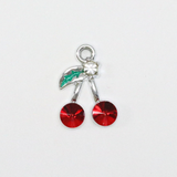 ミニチェリー / シルバーカラー / 2個 / 真鍮 / 11.6 x 17.0mm