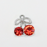 ビッグチェリー / シルバーカラー / 2個 / 真鍮 / 15.7 x 17.1mm