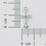 クロムクロスダイヤ/1個/SV925/9.6mm x 18.5mm