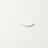 ストローシルバー / 10個 /Ｗhitegold plated / 25.4 x 2.4mm